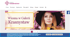 Desktop Screenshot of galeriakrasnystaw.pl
