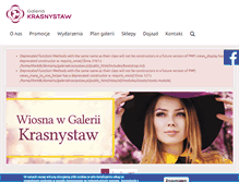 Tablet Screenshot of galeriakrasnystaw.pl